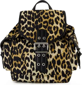 Ganni Womens Bucky Backpack Multicolor Nylon