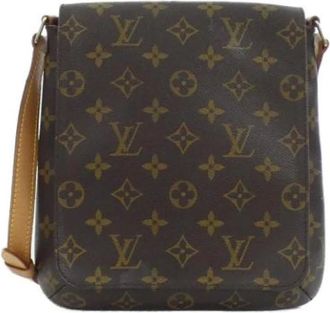 Louis Vuitton Pre-owned Cross Body Bags, female, Brown, Size: ONE SIZE Pre-owned Canvas shoulder-bags
