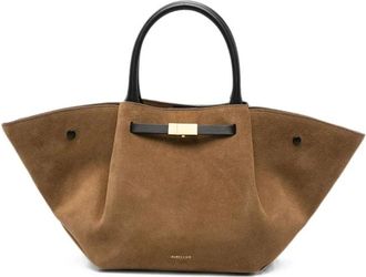 DeMellier Tassen, Dames, Bruin, ONE Size, Leer, Midi New York