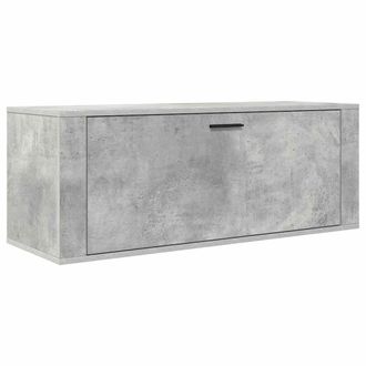 vidaXL Zapatero Pared Contrachapada Gris Hormig&oacute;n 100x35x38 Cm Vidaxl