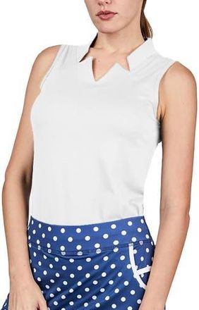 Sofibella Golf Colors Sleeveless Womens Golf Shirt in White at Nordstrom, Size Small