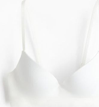 H&M Seamless Super Push-up Bra in White at Nordstrom, Size 32B