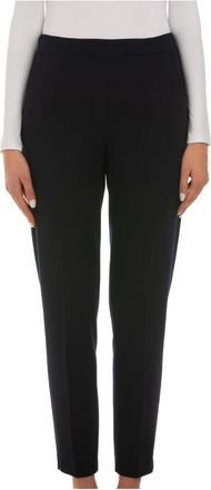 Le Tricot Perugia Broeken, Dames, Zwart, L, Navy Casual Broek