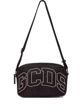 GCDS logo-embroidered belt bag - unisex - Nylon - OS - Black