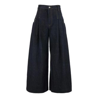 Jacquemus Wide Jeans, female, Blue, Size: W26 Souro de-N&icirc;mes Denim Pants
