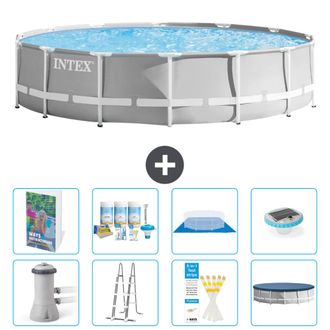 Intex Piscina Prism Frame Redonda - 427x107 Cm - 9-piezas S576