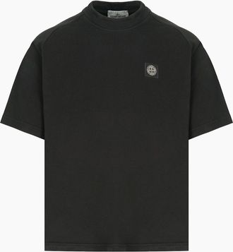 Stone Island Mens S0B50 Heavy Cotton T Shirt Black - Size: 42
