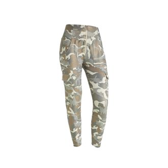 Freddy Pantaloni WR.UP cargo in jersey camouflage effetto lurex