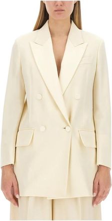 Max Mara Blazers - Dames - Blazers - Beige - 2XS - Wol - Jassen