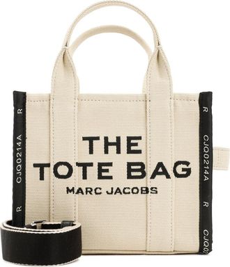 Marc Jacobs Beige The Jacquard Small Tote