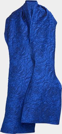 Talbot Runhof Jacquard Strapless Ballgown