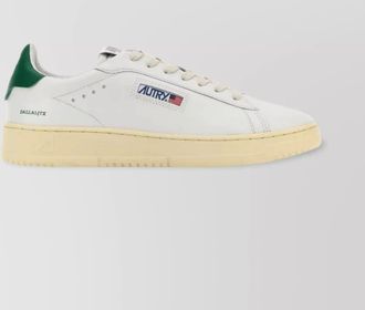 Autry leather sneakers with contrast heel counter