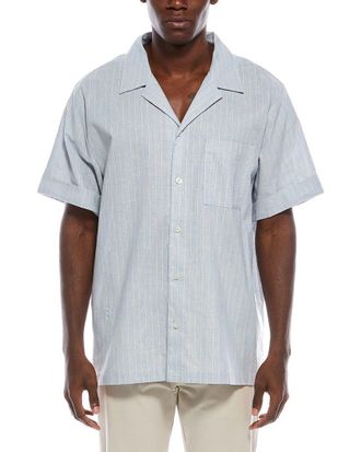 SIMKHAI Simkhai Poe Linen-Blend Camp Shirt