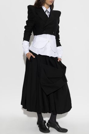 Comme Des Gar&ccedil;ons Comme Des Gar&ccedil;ons Noir Kei Ninomiya Ruffled Shirt, Womens, White