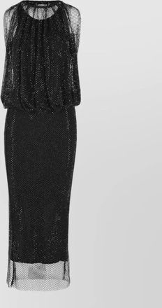 Sportmax crystal embellished sleeveless midi dress
