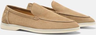 Scarosso Ludovico Woven Loafers in Desert Sand - Suede at Nordstrom, Size 42.5