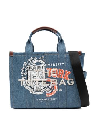 A.P.C. Shopper met grafische print - Blauw