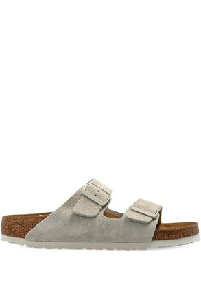 Birkenstock Women Arizona Suede Leather Size: 40, colour: OYSTER