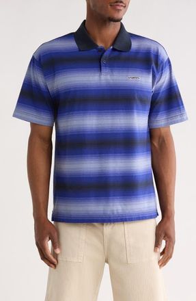 Vans Molino Shadow Stripe Cotton Polo in Royal Cobalt at Nordstrom, Size X-Large