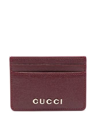 Gucci Gucci pasjeshouder met script detail - Rood