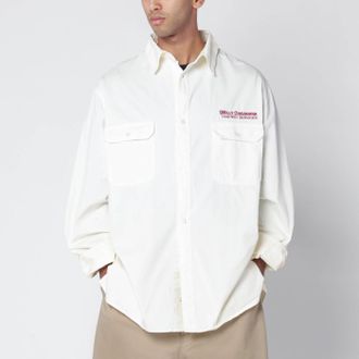 Willy Chavarria Corcoran White Cotton Shirt