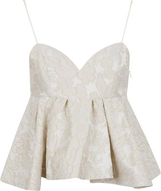 La DoubleJ Nude Polyester Blend Top