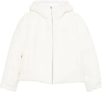 Gucci hooded puffer jacket - women - Fabric - 42 - White