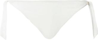 Twin-Set side-tie bikini bottom - women - Polyamide/Elastane/Elastane/Polyamide - V - White