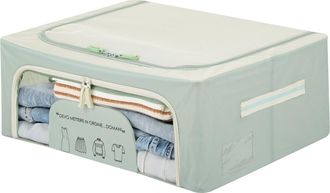 KASANOVA Scatola armadio 50x40x20 cm doppia cerniera e scritta verde