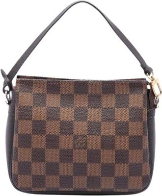 Louis Vuitton Pre-owned Trousse Pochette - Dames - Vintage Schoudertas - Bruin - ONE Size - Leer - Vintage