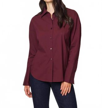 Habitual Tie Back Poplin Shirt In Port Royale