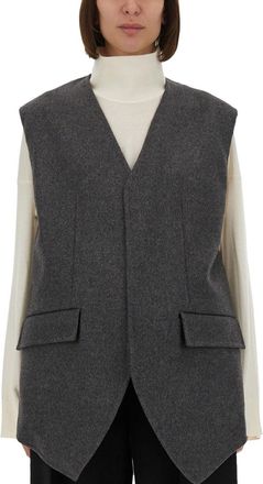 Bottega Veneta Double Face Wool Vest-Donna