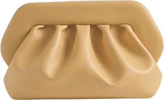 Themoir&egrave; Bios Medium Vegan Leather Clutch - Dames - Clutches - Beige - ONE Size - Leer - Tassen
