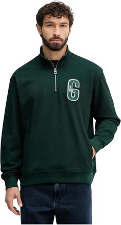 Guess Heren, Sweatshirts & Hoodies, Groen, Maat: 2XL Poliester