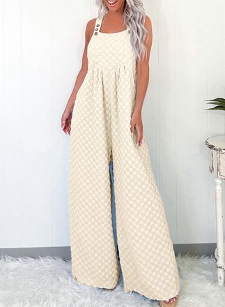 Azura Exchange Oversized Geruite Jumpsuit
