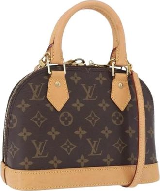 Louis Vuitton Pre-owned Monogram Canvas Mini Bag - Dames - Vintage Mini Tas - Bruin - ONE Size - Leer - Vintage