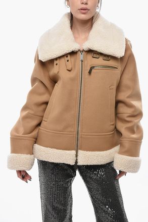 Dsquared2 Eco-Shearling Jacket with Front Zip Dsquared2
