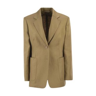 Max Mara Volonta Jas - Dames - Jassen - Beige - Maat: S Linnen
