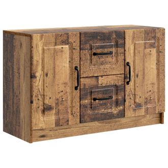 vidaXL Aparador Con Caj&oacute;n Madera Envejecida 89 X 34,5 X 57 Cm Vidaxl