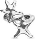 UNOde50 Silver-Tone Double Star ring at Nordstrom, Size 7.5