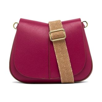 Gianni Chiarini Helena Round Shoulder Bag - female - Gianni Chiarini - Cross Body Bags - Pink - ONE SIZE - Bags