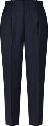 Pantaloni Torino Carrot-fit Broeken - Dames - Broeken - Blauw - L - Wol - Broeken