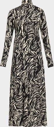 Proenza Schouler Mabel Jersey Turtleneck Dress