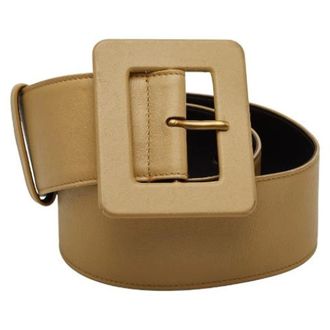 Saint Laurent Pre-owned Belts, female, Beige, Size: ONE SIZE Pre-owned Vintage Leather Belt