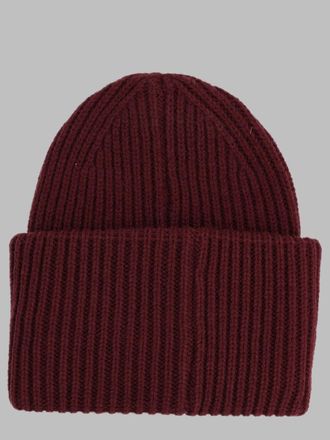 Amish AMX004CT82_XXXXC0249 Rib-Knit Beanie - Bordeaux