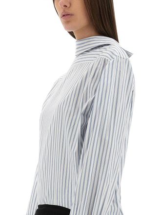 Maison Margiela Inverted Striped Cotton Shirt - Multicolor