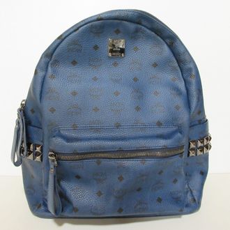 MCM Mcm Visetos Navy Backpack (Pre-Owned)