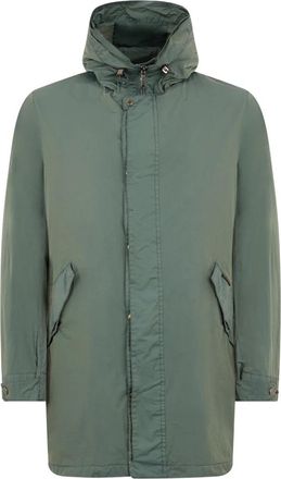 Moorer Parka met Verstelbare Capuchon - Heren - Parka Jassen - Groen - 2XL - Jassen