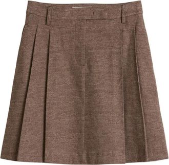 Marc O'Polo Woven Skirts - Dames - Korte rokken - Bruin - S - Katoen - Rokken