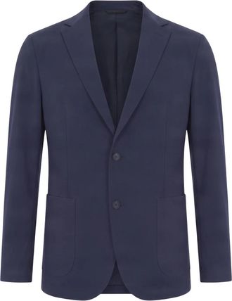 HUGO BOSS Enkelrijige blazer - Heren - Blazers - Blauw - 2XL - Polyester - Jassen